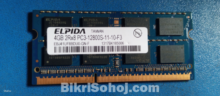 Elpida ddr3 1600MHZ Laptop ram.